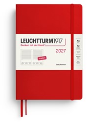LEUCHTTURM1917 Daily Planner Medium (A5) 2027 Cherry