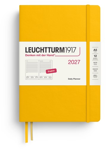 LEUCHTTURM1917 Daily Planner Medium (A5) 2027 Sunflower