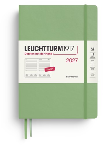 LEUCHTTURM1917 Daily Planner Medium (A5) 2027 Sage