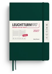 LEUCHTTURM1917 Daily Planner Medium (A5) 2027 Forest Green