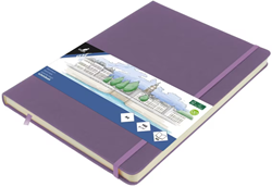Kangaro Schetsboek A4 heather purple PU HC 80 vel 140gr