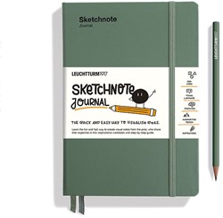LEUCHTTURM1917  Sketchnote Journal Medium (A5) 120gr paper Olive English