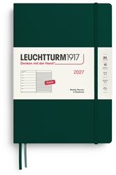 LEUCHTTURM1917 Weekly Planner & Notebook Composition (B5) 2027 Forest Green