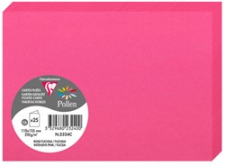 Pollen dubbele kaarten 110x155 Intensive pink 25 stuks