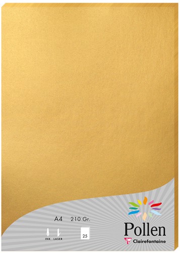Pollen 25 vel A4 210x297 gold 210g