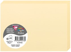 Pollen dubbele kaarten 110x155 chamois 25 stuks
